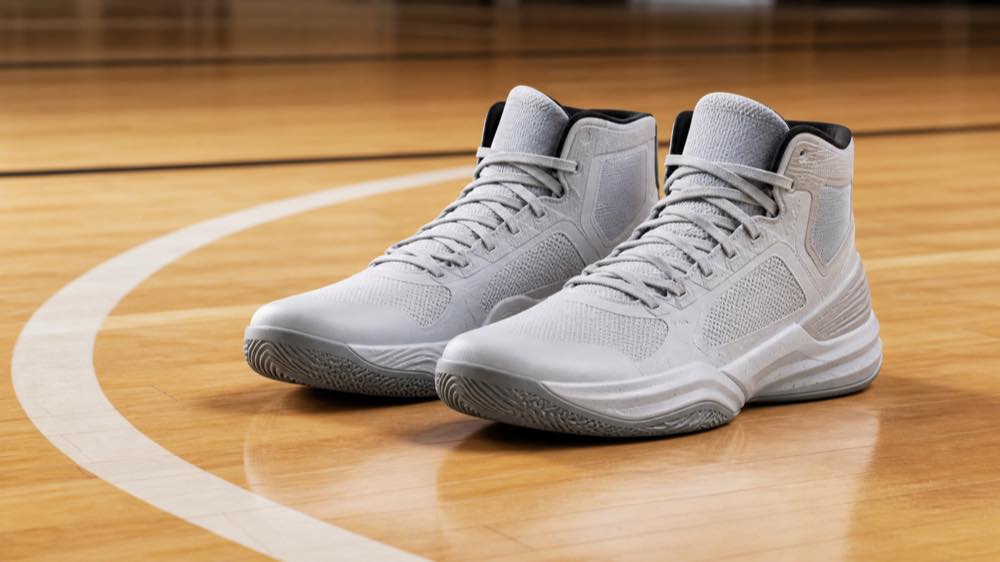 Unbranded basketball shoes on an indoor court for Shoe Like guides
