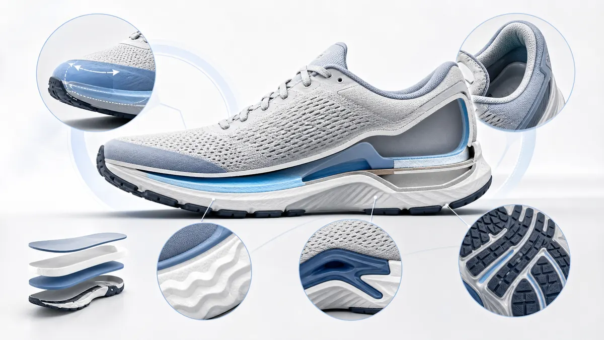 Beginner running shoe anatomy guide image for Shoe Like