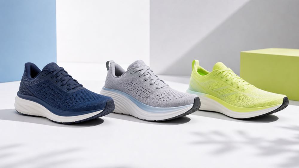 Generic Nike running shoes guide image showing daily training, plush cushioning, and faster workout running shoe use cases
